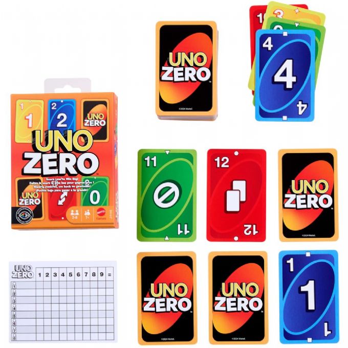 Uno Zero Kartenspiel version 1